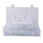 180 PCS Heavy Duty Zinc Plated Cotter R Tractor Clip Pin for Car / Boat / Garages, 180 PCS