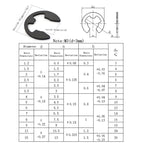160 PCS Car E Shape Circlip Snap Ring Assortment Retaining Rings, 160 PCS