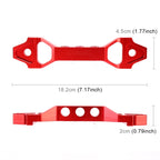 Universal Car Short Arch Stainless Steel Battery Tie Down Clamp Bracket, Size: 18.2 x 4.5 x 2cm, 18.2 x 4.5 x 2cm (Red), 18.2 x 4.5 x 2cm (Blue)