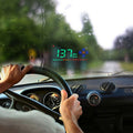 A2 HUD 3.5 inch HD GPS Car Head Up Display, Speed & Over Speed Alarm, Compass, Freely Switch Between Kilometers and Miles, A2