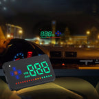 A2 HUD 3.5 inch HD GPS Car Head Up Display, Speed & Over Speed Alarm, Compass, Freely Switch Between Kilometers and Miles, A2