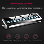 Creative Temporary Parking Card Car Sticker, Parking Card Car Sticker (Grey), Parking Card Car Sticker (Silver)