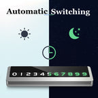 Creative Temporary Parking Card Car Sticker, Parking Card Car Sticker (Grey), Parking Card Car Sticker (Silver)
