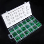 270 PCS Car Auto Vehicle 18 Sizes Assortment Kit Air Conditioning HNBR Seal O-Ring Set, 270 PCS Green, 270 PCS Purple