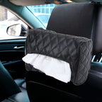 Car Auto Leather Sun Visor Backseat Hanger Tissue Box Paper Napkin Bag (Not Include Napkin), Not Include Napkin Black, Not Include Napkin Pink, Not Include Napkin Magental, Not Include Napkin White