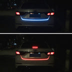 1.2m Car Auto Waterproof Universal Four Color Rear Flowing Light Tail Box Lights with Tail Light Controller, Ice Blue Light Driving Light, White Light Reversing Light, Red Light Brake Light, Yellow Light Turn Signal Light, LED Lamp Strip Tail Decoratio...