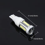 2 PCS T15 10W 650 LM 6000K Car Auto Brake Light Clearance Light Backup Light with 1 CREE Lamps and 32 SMD-4014 LED Lamps, DC 12V, T15
