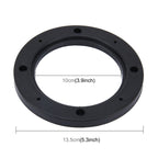 2 PCS 4 inch Car Auto ABS Loudspeaker Base Protection Hollow Cover Holder Mat, Inner Diameter: 10cm, 10cm