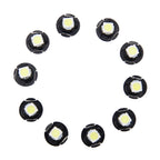 10 PCS 0.5W T4.7 Wedge Instrument Panel LED Light Dashboard Gauge Cluster Indicator Lamp Bulb, 0.5W T4.7