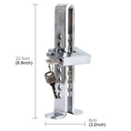 Car Auto Stainless Steel  Anti-theft Clutch Lock Car Brake Safety Lock Tool Accelerator Pedal Lock with Keys Suitable for Clutch Height Under 22.5cm, Clutch Height Under 22.5cm