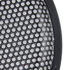 12 inch Car Auto Metal Mesh Black Round Hole Subwoofer Loudspeaker Protective Cover Mask Kit with Fixed Holder, 12 Inch
