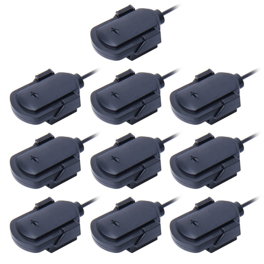10 PCS Car Audio Microphone 3.5mm Jack Plug Mic Stereo Mini Wired External Sticker Microphone Player for Auto DVD Radio, Cable Length: 2.1m, Sticker