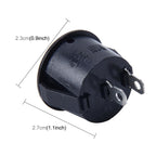 10 PCS Car Auto Universal DIY 2 Pin Round Cap OFF- ON Push Button, Short