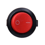 10 PCS Car Auto Universal DIY 2 Pin Round Cap OFF- ON Push Button, Short