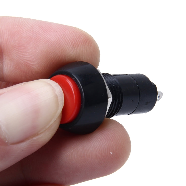 10 PCS Car Auto Universal DIY 2 Pin Round Cap OFF- ON Push Button, Long