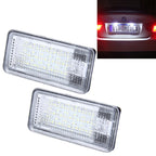 2 PCS License Plate Light with 24 SMD-3528 Lamps for Audi, For Audi with 24 SMD-3528 Lamps