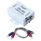 FH-203 12V Vehicle Car Audio Amplifier Noise Filter RCA Plug Loop Isolator for DVD Stereos, FH-203