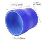 Universal Car Air Filter Diameter Intake Tube Constant Straight Tube Hose Diameter Variable Hose Connector Silicone Intake Connection Tube Turbocharger Silicone Tube Rubber Silicone Tube, Inner Diameter: 57-76mm, 57-76mm