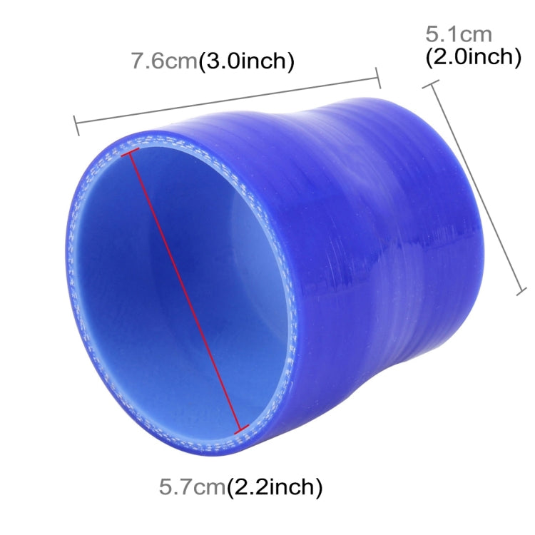 Universal Car Air Filter Diameter Intake Tube Constant Straight Tube Hose Diameter Variable Hose Connector Silicone Intake Connection Tube Turbocharger Silicone Tube Rubber Silicone Tube, Inner Diameter: 51-57mm, 51-57mm