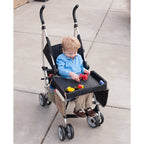 Child Console Baby Stroller Toy Stroller Organizer Baby Safety Tray Tourist Painting Holder Waterproof Dining Table Car Painting Tray, Blue