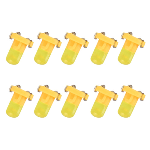 10 PCS 2W T3 Wedge Instrument Panel LED Light Dashboard Gauge Cluster Indicator Lamp Bulb, 2W T3, T3