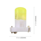 10 PCS 2W T3 Wedge Instrument Panel LED Light Dashboard Gauge Cluster Indicator Lamp Bulb, 2W T3, T3