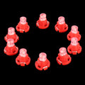 10PCS 2W T4.2 Wedge Instrument Panel LED Light Dashboard Gauge Cluster Indicator Lamp Bulb, 2W T4.2, T4.2