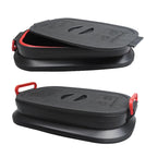 37L Car Collapsible Plastic Organizer Bin with Lid for Camping and Outdoor, Car Collapsible Organizer Bin