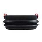 37L Car Collapsible Plastic Organizer Bin with Lid for Camping and Outdoor, Car Collapsible Organizer Bin