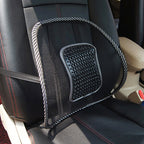 Car Season Universal Ice Milk Mesh Breathable Massage Waist Pillow Mat, Car Waist Pillow Mat