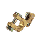 2 PCS Brass Positive and Negative Car Battery Connectors Terminals Clamps Clips, Inner Diameter: 1.2cm, 1.2cm