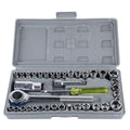 AIWA 40 PCS Automobile Motorcycle Tool Box Set Socket Wrench Sleeve Suit Hardware Auto Car Repair Tools Socket Wrenches for Precise Repair or Maintenance, 40 PCS