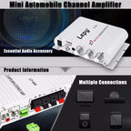 Car 2.1CH HIFI Subwoofer Amplifier Audio, Support MP3