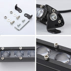 2 PCS 8 inch 18W 6000K IP67 1800ML Car Boat Marine Work Lights Spotlight LED Bulbs, DC 9-30V, 8 inch