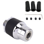 Universal Car Diamond Gear Shift Knob Modified Car Gear Shift Knob Auto Transmission Shift Lever Knob Gear Knobs, Shift Lever Knob Gear Knobs(Silver)