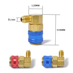 Car Air Conditioning Fluorine 90 Degree Quick Joints, 90 Degree