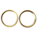 2 PCS Car Logo Decorative Circle Steering Wheel Decoration Ring Sticker Logo Car Styling Modification Car Front Logo Ring Decoration Rear Cover Trim Hood Emblem Rings for BMW 5 Series, For BMW 5 Series