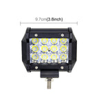 4 inch Three Rows Led Light Bar Modified Off-road Lights Roof Light Bar IP67 Waterproof 9W Condenser 6000K 5500LM LED Spotlight Light Searchlight Car LED Work Lights, DC 10-48V, Spot+36W