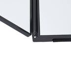 SHUNWEI Car Sun Visor Adjustable Mirror Car Makeup Sun-shading Vehicle Mounted Cosmetic Mirror Folding Vanity Mirror Triple Folding Car Interior Makeup Mirror Auto Supplies, SD-2408