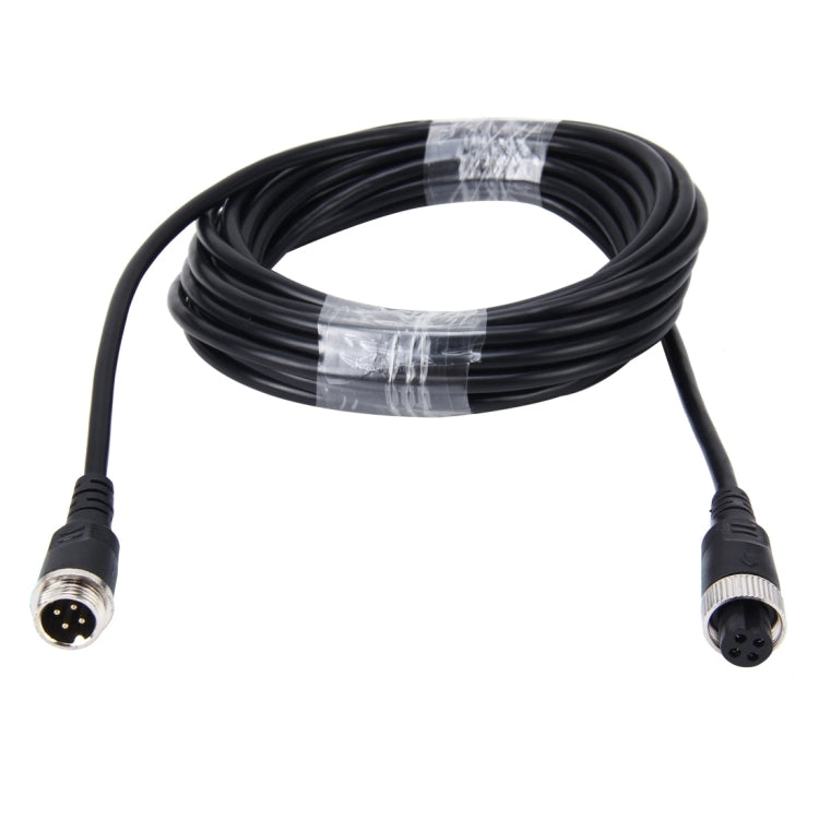 10m M12 4P Aviation Connector Video Audio Extend Cable for CCTV Camera DVR, 10m