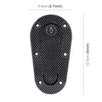 A Pair Car Cover Lock Modified Hood Lock General Racing Car Cover Lock, with Keys(Carbon）, Carbon Grey, (Black)