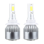 2 PCS 9005 18W 1800 LM 6000K IP68 Casnbus Constant Current Car LED Headlight with 2 COB Lamps, DC 9-36V, 9005