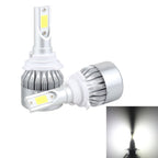 2 PCS 9006 18W 1800 LM 6000K IP68 Casnbus Constant Current Car LED Headlight with 2 COB Lamps, DC 9-36V, 9006