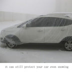 Outdoor Universal Waterproof Anti-Dust Sunproof 3-Compartment Sedan Disposal PE Car Cover, Fits Cars up to 6.6m(257 inch) in Length, Up to 6.6m