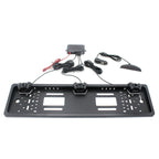 PZ300L-W Wireless Europe Car License Plate Frame Parking Sensors Reversing Radar with 3 Radar Detector, PZ300L-W