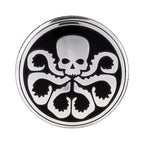 4 PCS Car-Styling Skull Pattern Wheel Hub Decorative Sticker, Diameter: 5.8cm, Skull Pattern
