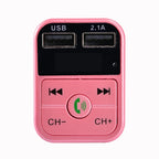 B2 Dual USB Charging Bluetooth FM Transmitter MP3 Music Player Car Kit, Support Hands-Free Call  & TF Card & U Disk, B2 (Gold), B2 (Rose Gold), B2 (Silver), B2 (Black), B2 (Pink)