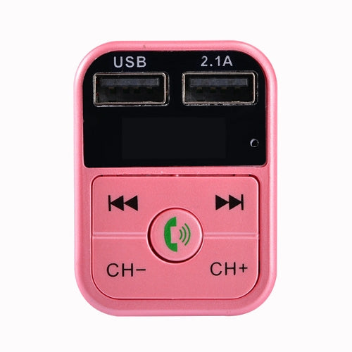 B2 Dual USB Charging Bluetooth FM Transmitter MP3 Music Player Car Kit, Support Hands-Free Call  & TF Card & U Disk, B2 (Gold), B2 (Rose Gold), B2 (Silver), B2 (Black), B2 (Pink)