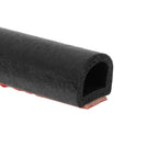 Small D-shaped Car Noise Reduction Sealing Strip with Sticker, Length: 5m, Length: 5m Small D-shaped