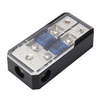 Car Stereo Car Audio Fuse Holder Insurance 60A Car Audio Fuse Holder 1 in 2 Ways Car Auto Fuse Holder Blade Fuse Holder for Car Audio, 1 in 2 Ways